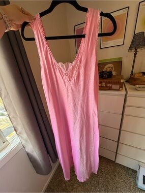 Vintage Fernando Sanchez Full-Length Pink Slip